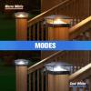 imageVOLISUN Solar Post Cap Light 4Pack Black RGB Color Changing  Fence Post Lights Solar Outdoor Waterproof for 4x4 x5 x6 WoodenVinyl PostBlack