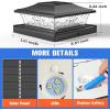 imageVOLISUN Solar Post Cap Light 4Pack Black RGB Color Changing  Fence Post Lights Solar Outdoor Waterproof for 4x4 x5 x6 WoodenVinyl PostBlack