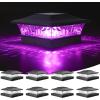 imageVOLISUN Solar Post Cap Light 4Pack Black RGB Color Changing  Fence Post Lights Solar Outdoor Waterproof for 4x4 x5 x6 WoodenVinyl PostBlack