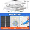 imageVOLISUN Solar Post Cap Light 4Pack Black RGB Color Changing  Fence Post Lights Solar Outdoor Waterproof for 4x4 x5 x6 WoodenVinyl PostWhite