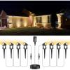 imageVOLISUN Outdoor Uplights SpotlightsLow Voltage Landscape Lights with Transformer and 75ft CableWaterproof Landscape Lighting spot Lights for HouseFenceTree Flags8PacksWarm White