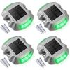 imageVOLISUN Solar Deck Lights 16Pack Led IP67 Waterproof Outdoor Warning Step Lights for Driveway Sidewalk Garden Pathway Yard WhiteGreen