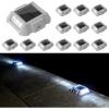 imageVOLISUN Solar Deck Lights Driveway Lights12 Pack Solar Dock Marine Deck Lights Solar Powered Waterproof Outdoor Marker Lights for StepSidewalk and Pathway White
