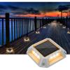 imageVOLISUN Solar Driveway Lights Dock Deck Light 8Pack2 Colors in 1Solar Powered 1200mAh BatteryWaterproof Outdoor Warning Step Light for Driveway 2 Colors LightingWhiteWarm WhiteWhite and Warm White