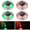imageVOLISUN Solar Driveway Lights Dock Marine Lights 12 Pack2 Colors in 1Outdoor LED Deck LightSolar Powered Waterproof Warning Step Light for Driveway Sidewalk Pathway WhiteWarm WhiteRedGreen