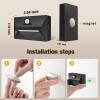imageVOLISUN Motion Sensor Stair Light Rechargeable 4 Pack Night Lights 3 Modes ampamp 3 Color Temperatures Magnetic Rechargeable StickOn Lights for Stairs Hallway CabinetWhiteBlack