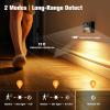 imageVOLISUN Motion Sensor Stair Light Rechargeable 4 Pack Night Lights 3 Modes ampamp 3 Color Temperatures Magnetic Rechargeable StickOn Lights for Stairs Hallway CabinetWhiteBlack
