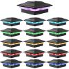 imageVOLISUN Solar Post Cap Lights Color Changing Outdoor Waterproof RGB Modes Fence Post Cap Lights 12 Pack for 4x4 x5 x6 WoodenVinylBlackBlack