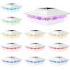 imageVOLISUN Solar Post Cap Lights Color Changing Outdoor Waterproof RGB Modes Fence Post Cap Lights 12 Pack for 4x4 x5 x6 WoodenVinylBlackWhite