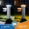 imageVOLISUN Solar Post Cap Lights IP64 Waterproof Solar Powered Deck and Fence Post Lights for 4x4 ampamp 5x5 WoodenVinyl PostsDual Color Modes with Frosted Crystal Lens12 Pack WhiteWhite