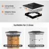 imageVOLISUN Solar Post Cap Lights IP64 Waterproof Solar Powered Deck and Fence Post Lights for 4x4 ampamp 5x5 WoodenVinyl PostsDual Color Modes with Frosted Crystal Lens12 Pack WhiteBlack
