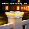 imageVOLISUN Solar Post Cap Lights IP64 Waterproof Solar Powered Deck and Fence Post Lights for 4x4 ampamp 5x5 WoodenVinyl PostsDual Color Modes with Frosted Crystal Lens12 Pack WhiteWhite