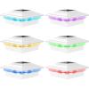 imageVOLISUN Solar Post Cap Lights Color Changing Outdoor Waterproof RGB Modes Fence Post Cap Lights 12 Pack for 4x4 x5 x6 WoodenVinylBlackWhite