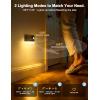 imageVOLISUN Motion Sensor Stair Light Indoor Rechargeable 6 Pack Night Lights Indoor for Step Hallway Toilet Magnetic StickOn Wall Lights 3 Modes ampamp 3 Color TemperaturesBlackBlack