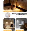 imageVOLISUN Motion Sensor Stair Light Indoor Rechargeable 6 Pack Night Lights Indoor for Step Hallway Toilet Magnetic StickOn Wall Lights 3 Modes ampamp 3 Color TemperaturesBlackWhite