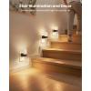 imageVOLISUN LED Night Lights Plug into Wall Dimmable Night Light 3 CCT ampamp 5 Brightness Levels Acrylic Bubble Nightlight with Dusk to Dawn Sensor for Hallway Bathroom Stair Nursery Gold 4 PackBlack