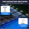 image:imageVOLISUN Solar Driveway Lights 12 Pack Waterproof Dock amp Deck Marker Lights2in1 Blue amp White LEDIP67 Wireless Outdoor Solar Light for DrivewaysSidewalksPathwaysand YardsWhiteBlue