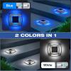 image:imageVOLISUN Solar Driveway Lights 12 Pack Waterproof Dock amp Deck Marker Lights2in1 Blue amp White LEDIP67 Wireless Outdoor Solar Light for DrivewaysSidewalksPathwaysand YardsWhiteBlue