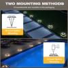 image:imageVOLISUN Solar Driveway Lights 12 Pack Waterproof Dock amp Deck Marker Lights2in1 Blue amp White LEDIP67 Wireless Outdoor Solar Light for DrivewaysSidewalksPathwaysand YardsWhiteWarm White