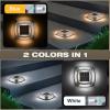image:imageVOLISUN Solar Driveway Lights 12 Pack Waterproof Dock amp Deck Marker Lights2in1 Blue amp White LEDIP67 Wireless Outdoor Solar Light for DrivewaysSidewalksPathwaysand YardsWhiteWarm White