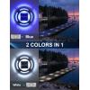image:imageVOLISUN Solar Driveway amp Deck Lights 12 Pack Waterproof Dock amp Marine Ground Lights2in1 Warm White amp White LEDSolar Marker for PathwaysStepsand Warning SignsAuto OnOffWhiteBlue