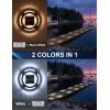 image:imageVOLISUN Solar Driveway amp Deck Lights 12 Pack Waterproof Dock amp Marine Ground Lights2in1 Warm White amp White LEDSolar Marker for PathwaysStepsand Warning SignsAuto OnOffWhiteWarm White