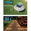 image:imageVOLISUN Solar Driveway amp Deck Lights 12 Pack Waterproof Dock amp Marine Ground Lights2in1 Warm White amp White LEDSolar Marker for PathwaysStepsand Warning SignsAuto OnOffWhiteWarm White