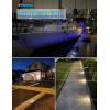 image:imageVOLISUN Solar Driveway amp Deck Lights 12 Pack Waterproof Dock amp Marine Ground Lights2in1 Warm White amp White LEDSolar Marker for PathwaysStepsand Warning SignsAuto OnOffWhiteWarm White