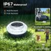 image:imageVOLISUN Solar Ground Lights Outdoor8 Pack Flat Solar Pathway LightsIP67 Waterproof Solar Powered Disc LightsLandscape Lighting for Garden Yard Walkway Patio DrivewayCool WhiteWhite