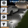 image:imageVOLISUN Solar Ground Lights Outdoor8 Pack Flat Solar Pathway LightsIP67 Waterproof Solar Powered Disc LightsLandscape Lighting for Garden Yard Walkway Patio DrivewayCool WhiteWhite