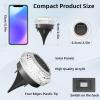 image:imageVOLISUN Solar Ground Lights Outdoor8 Pack Flat Solar Pathway LightsIP67 Waterproof Solar Powered Disc LightsLandscape Lighting for Garden Yard Walkway Patio DrivewayCool WhiteWhite