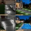 image:imageVOLISUN Solar Ground Lights Outdoor8 Pack Flat Solar Pathway LightsIP67 Waterproof Solar Powered Disc LightsLandscape Lighting for Garden Yard Walkway Patio DrivewayCool WhiteWhite