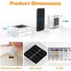 image:imageVOLISUN Solar Fence Post Cap Lights 4x4 Solar Post Cap Lights for Fence Posts Outdoor Post Lights Solar Powered Deck Post Lights for Outside IP64 Waterproof Warm Light with Vertical Stripe Lens 12White