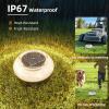 image:imageVOLISUN Mini Solar Pathway Lights Outdoor12 Pack Flat Solar Ground LightsIP65 Waterproof Solar Powered Disc LightsLandscape Lighting for Garden Yard Walkway Luces Patio DrivewayCool WhiteWarm White