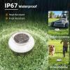 image:imageVOLISUN Mini Solar Pathway Lights Outdoor12 Pack Flat Solar Ground LightsIP65 Waterproof Solar Powered Disc LightsLandscape Lighting for Garden Yard Walkway Luces Patio DrivewayCool WhiteWhite
