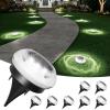 image:imageVOLISUN Mini Solar Pathway Lights Outdoor12 Pack Flat Solar Ground LightsIP65 Waterproof Solar Powered Disc LightsLandscape Lighting for Garden Yard Walkway Luces Patio DrivewayCool WhiteWhite