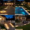 image:imageVOLISUN Mini Solar Pathway Lights Outdoor12 Pack Flat Solar Ground LightsIP65 Waterproof Solar Powered Disc LightsLandscape Lighting for Garden Yard Walkway Luces Patio DrivewayCool WhiteWarm White