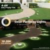 image:imageVOLISUN Mini Solar Pathway Lights Outdoor12 Pack Flat Solar Ground LightsIP65 Waterproof Solar Powered Disc LightsLandscape Lighting for Garden Yard Walkway Luces Patio DrivewayCool WhiteWhite
