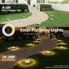 image:imageVOLISUN Mini Solar Pathway Lights Outdoor12 Pack Flat Solar Ground LightsIP65 Waterproof Solar Powered Disc LightsLandscape Lighting for Garden Yard Walkway Luces Patio DrivewayCool WhiteWarm White