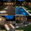 image:imageVOLISUN Mini Solar Pathway Lights Outdoor12 Pack Flat Solar Ground LightsIP65 Waterproof Solar Powered Disc LightsLandscape Lighting for Garden Yard Walkway Luces Patio DrivewayCool WhiteWhite