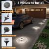 image:imageVOLISUN Mini Solar Pathway Lights Outdoor12 Pack Flat Solar Ground LightsIP65 Waterproof Solar Powered Disc LightsLandscape Lighting for Garden Yard Walkway Luces Patio DrivewayCool WhiteWhite