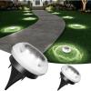 image:imageVOLISUN Mini Solar Pathway Lights Outdoor12 Pack Flat Solar Ground LightsIP65 Waterproof Solar Powered Disc LightsLandscape Lighting for Garden Yard Walkway Luces Patio DrivewayCool WhiteWhite