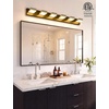 image:imageVOLISUN 3 Light Bathroom Vanity Light 24 inch Dimmable Bathroom Light Fixtures Over Mirror 5 Color Temperatures 180Rotatable Head Black LED Vanity Lights for BathroomsETL CertificatedBlack5CCT
