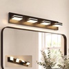 image:imageVOLISUN 3 Light Bathroom Vanity Light 24 inch Dimmable Bathroom Light Fixtures Over Mirror 5 Color Temperatures 180Rotatable Head Black LED Vanity Lights for BathroomsETL CertificatedBlack5CCT