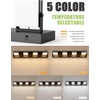 image:imageVOLISUN 3 Light Bathroom Vanity Light 24 inch Dimmable Bathroom Light Fixtures Over Mirror 5 Color Temperatures 180Rotatable Head Black LED Vanity Lights for BathroomsETL CertificatedBlack5CCT