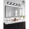 image:imageVOLISUN 3 Light Bathroom Vanity Light 24 inch Dimmable Bathroom Light Fixtures Over Mirror 5 Color Temperatures 180Rotatable Head Black LED Vanity Lights for BathroomsETL CertificatedBlack5CCT