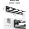 image:imageVOLISUN 3 Light Bathroom Vanity Light 24 inch Dimmable Bathroom Light Fixtures Over Mirror 5 Color Temperatures 180Rotatable Head Black LED Vanity Lights for BathroomsETL CertificatedBlack5CCT
