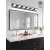 image:imageVOLISUN 3 Light Bathroom Vanity Light 24 inch Dimmable Bathroom Light Fixtures Over Mirror 5 Color Temperatures 180Rotatable Head Black LED Vanity Lights for BathroomsETL CertificatedBlack5CCT