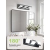 image:imageVOLISUN 3 Light Bathroom Vanity Light 24 inch Dimmable Bathroom Light Fixtures Over Mirror 5 Color Temperatures 180Rotatable Head Black LED Vanity Lights for BathroomsETL CertificatedBlack5CCT