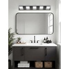 image:imageVOLISUN 3 Light Bathroom Vanity Light 24 inch Dimmable Bathroom Light Fixtures Over Mirror 5 Color Temperatures 180Rotatable Head Black LED Vanity Lights for BathroomsETL CertificatedBlack5CCT